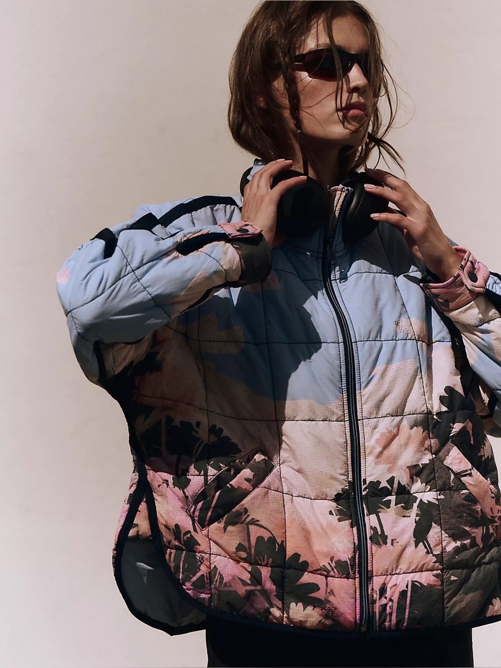Free people Pippa Printed Packable Puffer Jacket dreamland